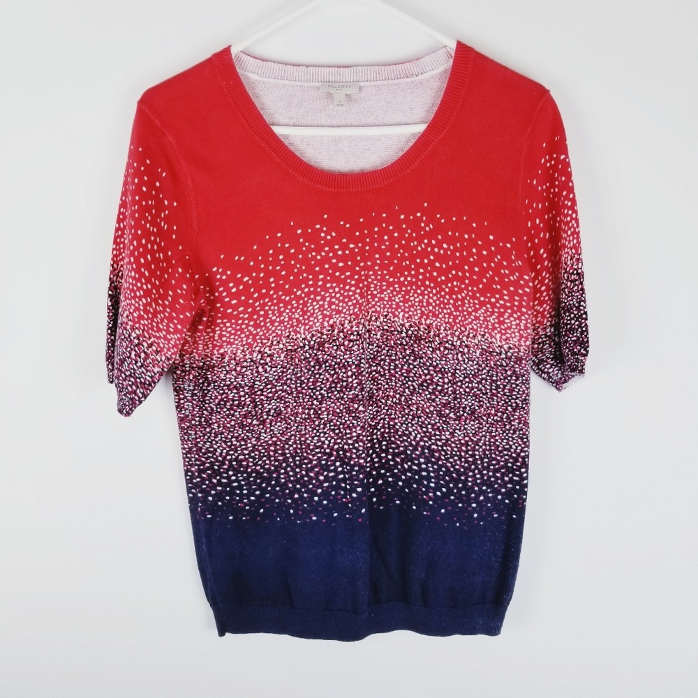 Talbots short sleeve patriotic sweater small
